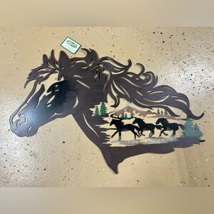 Metal Horse Sign